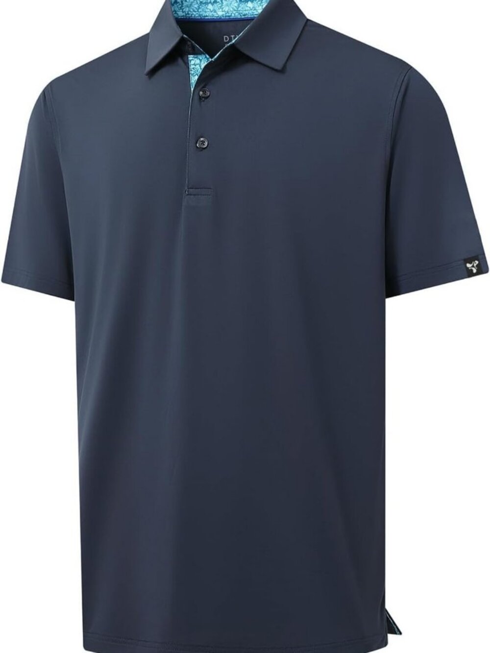 Stylish Men's Performance Short Sleeve Polo Shirt - Solid Design, Collared Top
